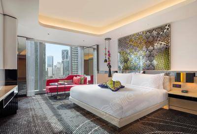 吉隆坡 W 酒店(W Kuala Lumpur Hotel)景观壮美特大床房基础图库2